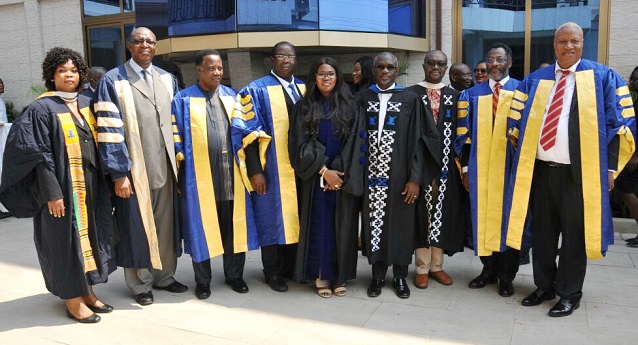 Members of the university council in a group photograph
